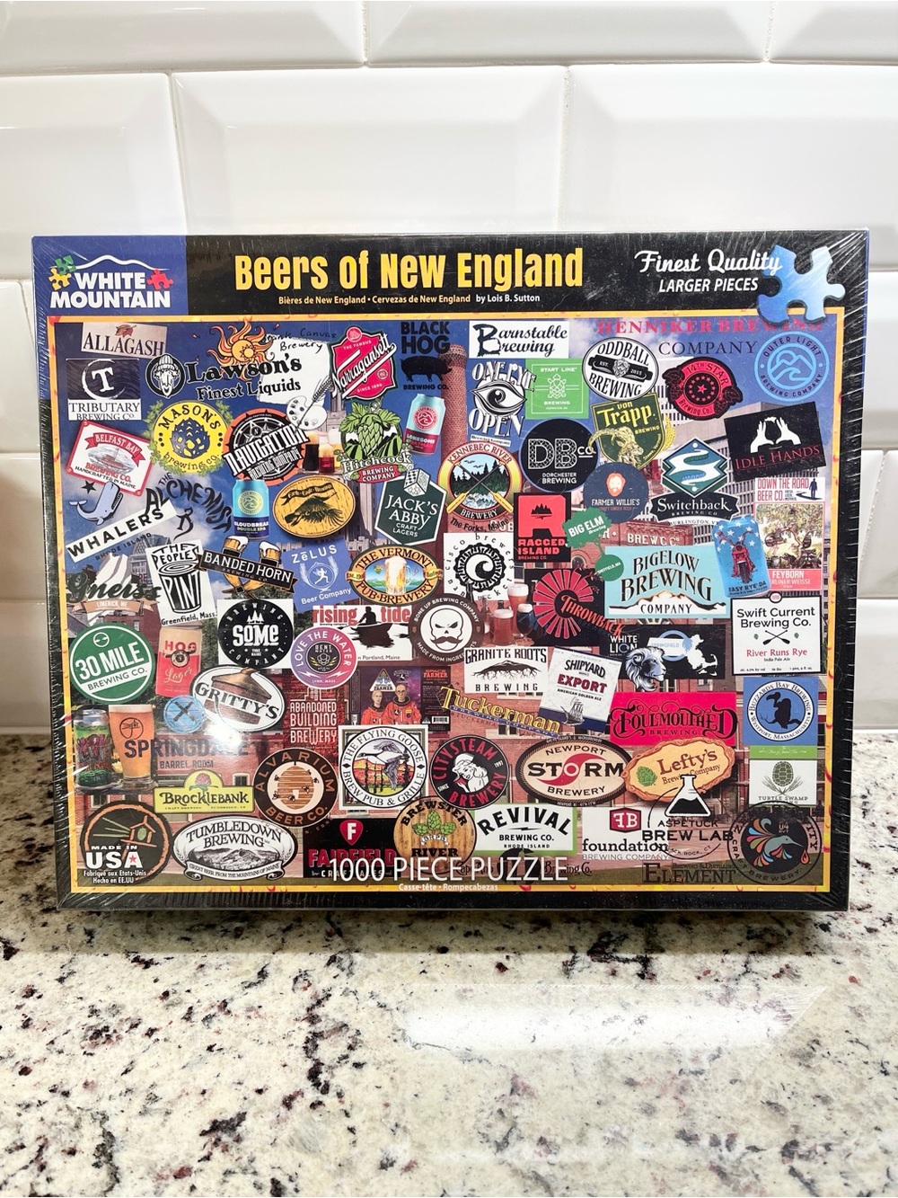 White Mountain Beers of New England Puzzle 1000 pieces NWT